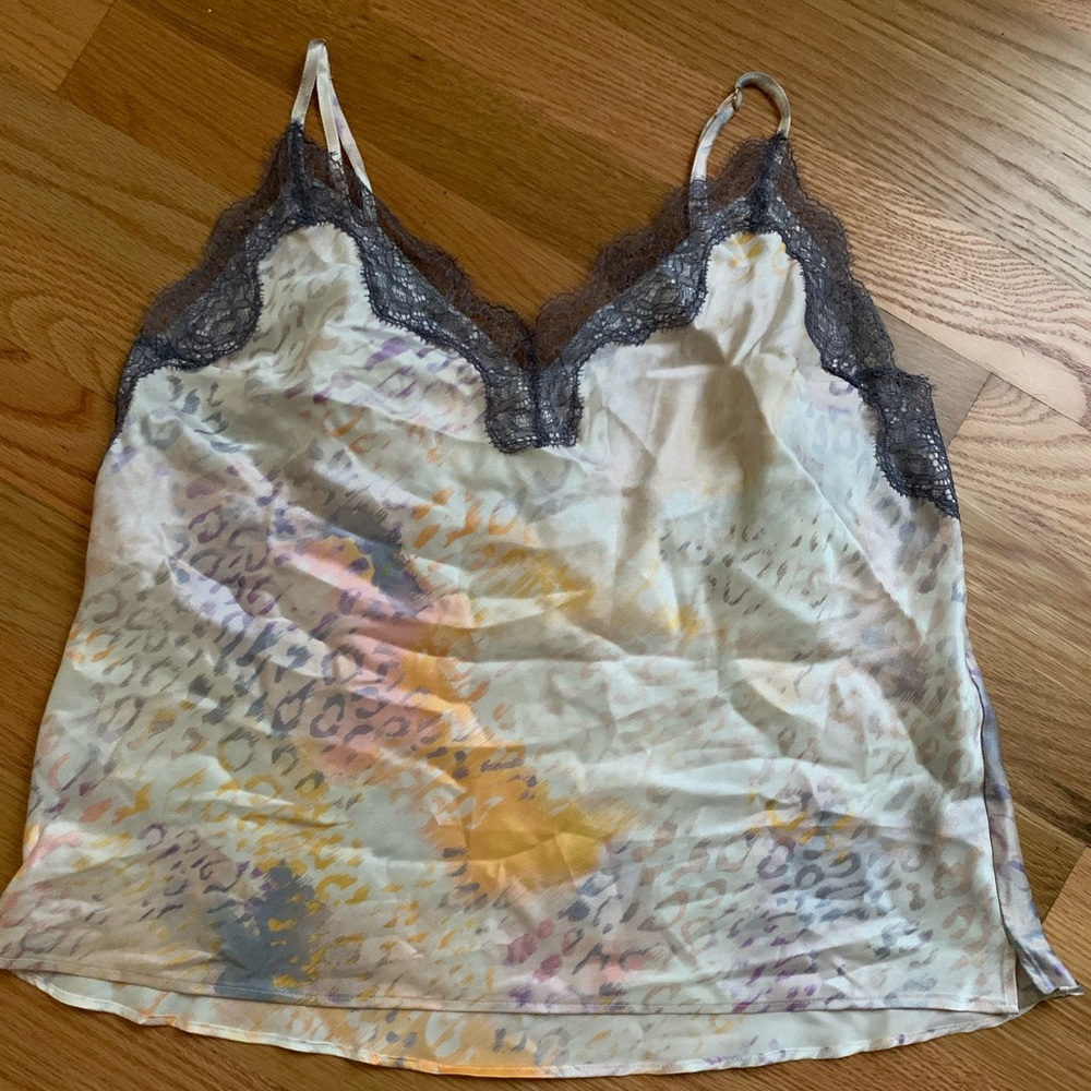 Lace Satin Top